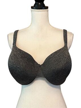 Cacique True Embrace T-shirt Bra Women’s SZ 46C in Charcoal Heather